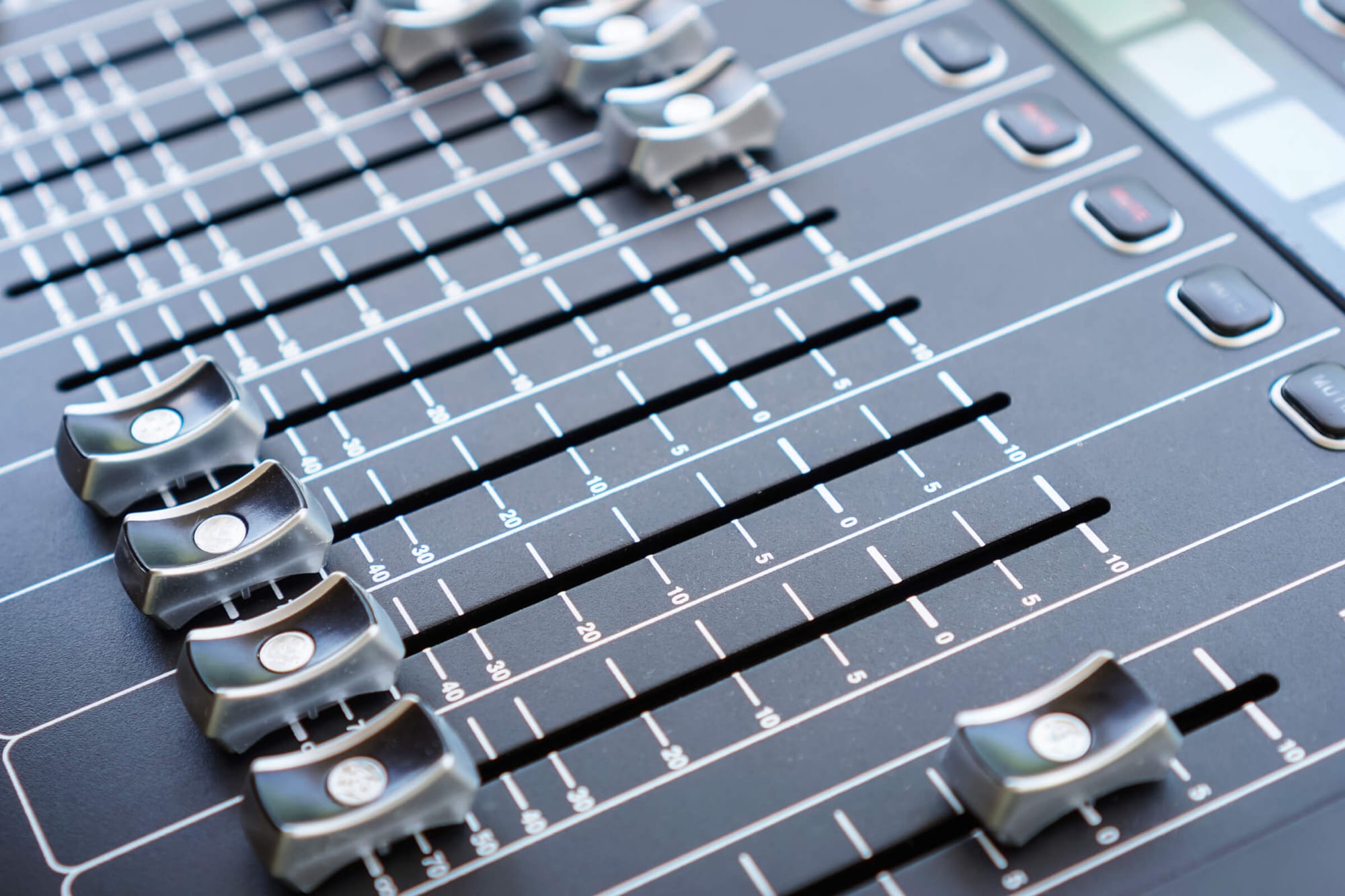 Grey mixer with different knobs